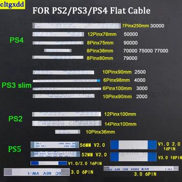 Imagem de 10 peça PARA PS2/PS3/PS4/PS5 controlador ultra-fino 6/10/12/14/16/18 pin touchpad v1.0 2.0 3.0 fita
