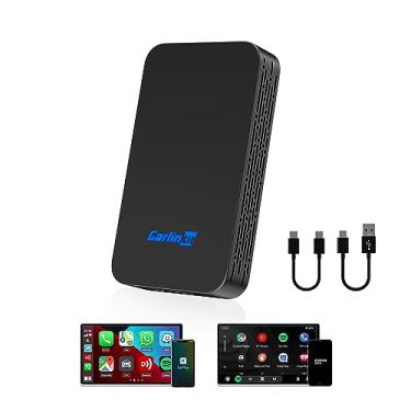 Imagem de Carlinkit Adaptador CarPlay 2Air 5.0, 2 conversões duplas CarPlay com fio para Android sem fio e com fio, para CarPlay com fio e Android Auto Car