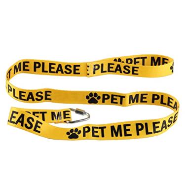 Imagem de Coleira engraçada para cães Pet Me Please Leash Walking Training Dog Owner Pet Lover Gift (Pet Me Please-YE)