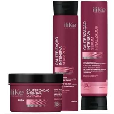 Imagem de iLike Cauterização Intensiva Kit Trio - 3 Produtos Shampoo e Mascara e serum