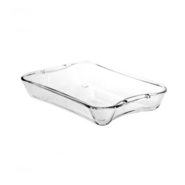 Imagem de Travessa De Vidro Temperado 29cm 1.7 Litros Direto Ao Forno Assadeira
