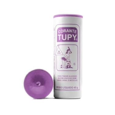 Imagem de Corante Para Tingir Tecidos Roupa Artesanato 45g Tupy (Lilas)