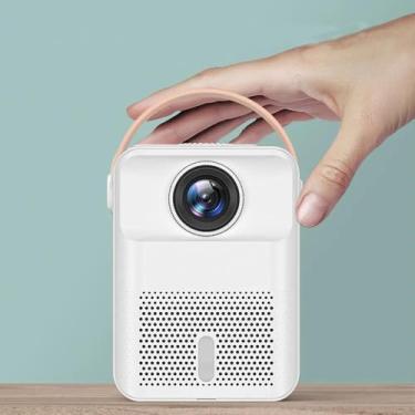 Imagem de Mini Projetor Portátil com Tela ISINBOX-X8, Android, 5G, WiFi, Home Theater, Cinema, Suporte 1080P Vídeo, Projetores LED (BRANCO)