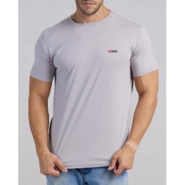 Imagem de Camiseta Diesel Basica Logo Cinza