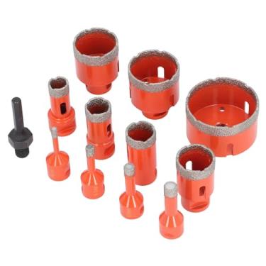 Imagem de 11 Pçs Buraco Viu Kit Diamante Buraco Viu Brocas Conjunto Abridor de Buraco Com Haste Sextavada para Telha Cerâmica Mármore Granito, 68mm a 6mm
