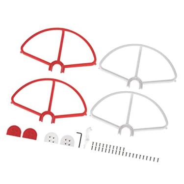 Imagem de Xiaojikuaipao 4 Pieces Propeller Guard for Phantom 3 - Advanced -Collision ion - Weight Cover for UAV RC Airplane - Professional Drone ive Bumper - Red+White