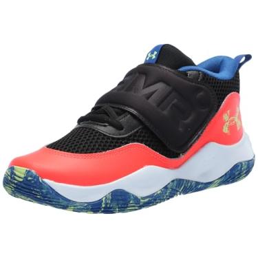 Imagem de Under Armour Tênis unissex infantil School Zone Basketball 2, (006) Preto/Beta/Verde Morph, 5 Big Kid