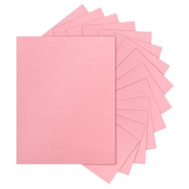Imagem de Silunkia 40 folhas de cartolina rosa doce 21 x 27 cm, cartão de papel pesado premium de 34 kg para o dia dos namorados, confecção de cartões faça você mesmo, cartões comemorativos, decorações de festa