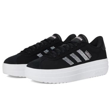 Imagem de adidas Tênis feminino Vl Court Bold, Preto/branco/rosa transparente, 11