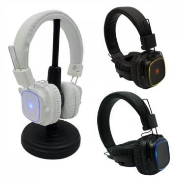 Imagem de Fone de Ouvido Headphone Bluetooth LED RGB STEREO Altomex BM765, Marro