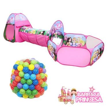 Imagem de Toca Tenda Barraca Infantil Túnel Piscina 3 em 1 com 50 Bolinha - Kids