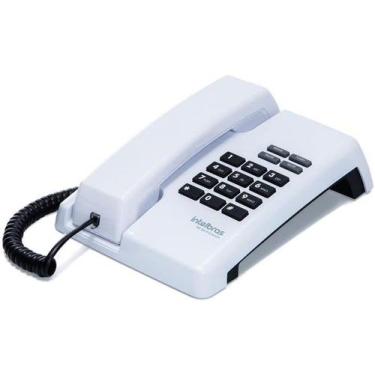 Imagem de Telefone Fixo Linha de Mesa Parede Aparelho Telefônico Intelbras Branc