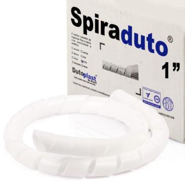 Imagem de Organizador Fios e Cabos Spiraduto de 1" Branco - 15 Metros - DUTOPLAS