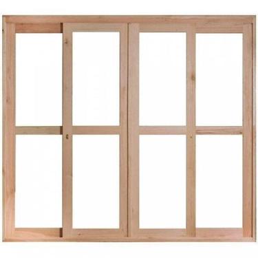 Imagem de Porta de Madeira Balção de Correr 213x160cm com Batente 9,4cm Ewk 484 