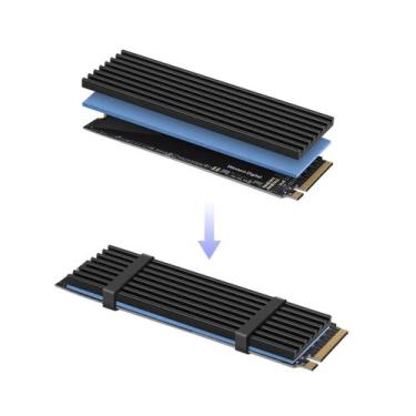 Imagem de Dissipador Calor Alumínio Thermal Pad SSD M.2 2280 Nvme - Sore Store