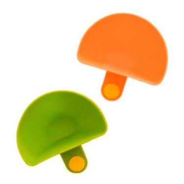 Imagem de Kit 2 Molheiras Clip Molhos Ketchup Mostarda Acoplável Prato - MktPlac