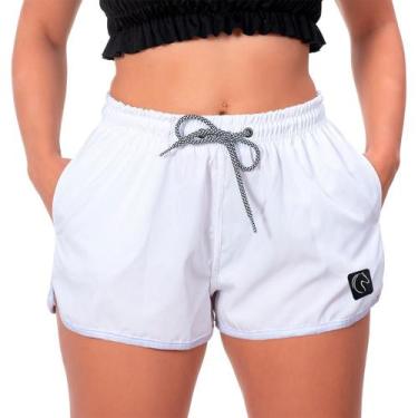 Imagem de Shorts Feminino Básico Moda Praia Casual Treino Academia Soltinho Seca