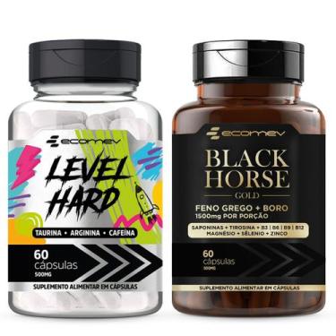 Imagem de Combo Pré Pós Treino - Cafeina Taurina Arginina + Testo Black 1000mg 1