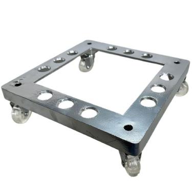 Imagem de Suporte de Alumínio Quadrado com Roda para Vaso 30cm  - Alpe & Aritana