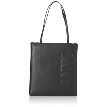 Imagem de DKNY Bolsa casual com textura de seixo, Preto/preto, One Size