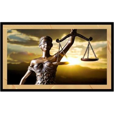 Imagem de Quadro Decorativo Direito Têmis Balança Justiça Advogados Escritório S