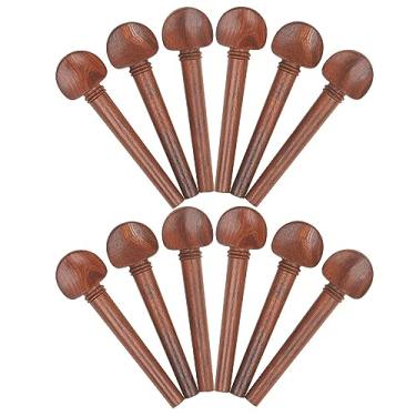 Imagem de TTETTZ 12 Peças de Afinação de Violino Peg Peça de Substituição Decoração Leve Afinador de Violino de Madeira para Cordas Acessórios de Instrumentos Musicais