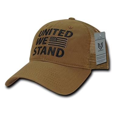 Imagem de Boné Rapiddominance Relaxed Trucker United We Stand USA, Coyote