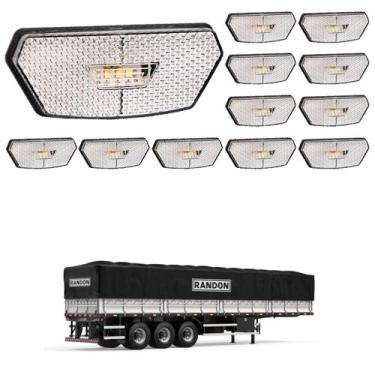 Imagem de 12 Lanterna Diamante Randon LED Cristal c/ Suporte - Conect - DW Compo