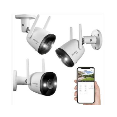 Imagem de Kit 3 Câmeras Wifi Im5+ Full Color Colorida Fullhd Intelbras