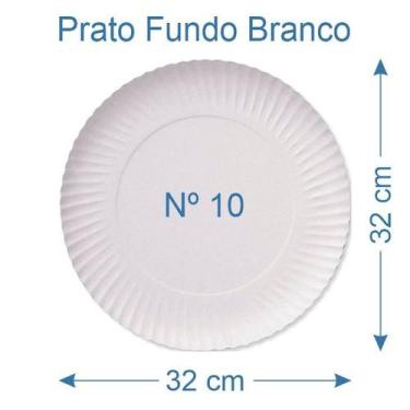 Imagem de 30 Prato de Bolo Salgado Fundo Branco Nº10 - AAZ