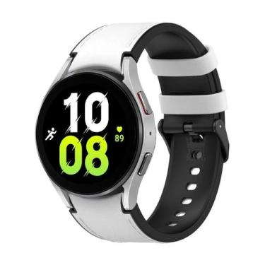 Imagem de Pulseira Coro sintético e silicone para Watch 5 44mm - Genérico Teck K