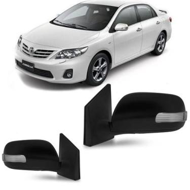 Imagem de Par Retrovisor Retrátil Corolla 2009 2011 2011 09 Com Pisca - SBC Peça