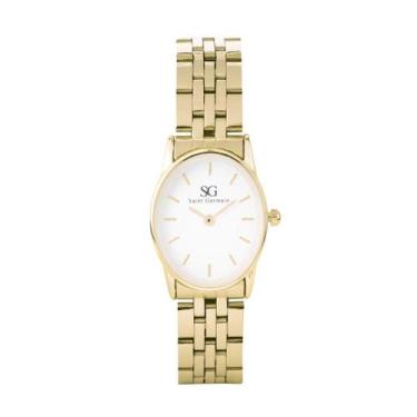 Imagem de Relógio Minimalista Luxo Feminino Dourado Oval Gold Fundo Branco - Sai
