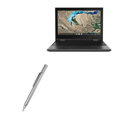 Imagem de Caneta Stylus BoxWave compatível com Lenovo 300e Chromebook 2ª geração (11,6") (Caneta Stylus da BoxWave) - Caneta Stylus capacitiva FineTouch, caneta Stylus super precisa - prata metálico