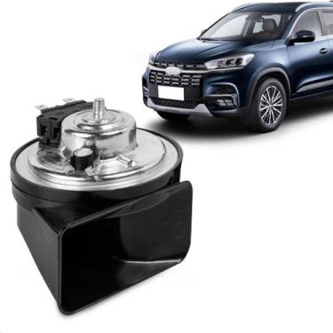 Imagem de Buzina Automotiva Fiamm Tiggo 8 2019 A 2025 Am80Sx H Conector Byd Agudo 12V Caracol 2 Terminais