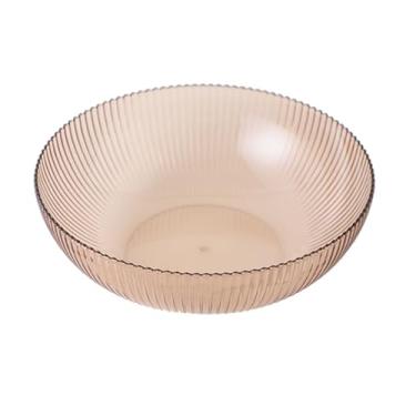 Imagem de Prato de Frutas, Bandeja Transparente para Servir Lanches, Travessas, Bandeja de Frutas de Plástico Luxuosa, Requintada e Resistente a Impactos para Frutas e Lanches (Redondo)