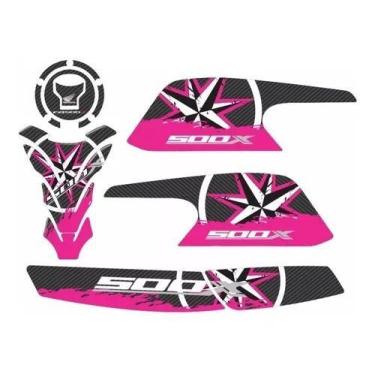 Imagem de Adesivo Carenagem Protetor Lateral Honda Cb 500x Kit 1122 - Resitank