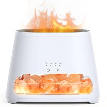 Imagem de SALKING 2-in-1 Himalayan Salt Lamp & Ultrasonic Essential Oil Diffuser, Aromatherapy Diffuser Cool Mist Humidifier, Original Salt Therapy Lamp, 100% Pure Himalayan Salt, Ambient Glow, 150