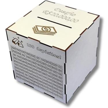 Imagem de Cofrinho Cofre Guardar Dinheiro Caixa 20.000 - Mdf Store
