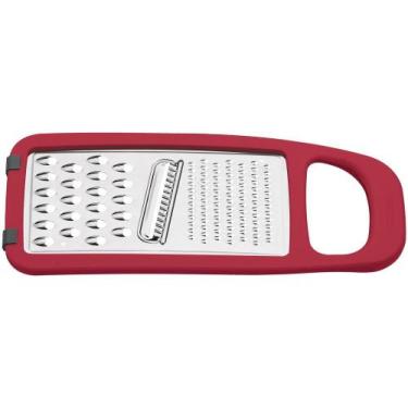 Imagem de Ralador Multiuso Inox Tramontina 1 Face - Utilitá, Vermelho