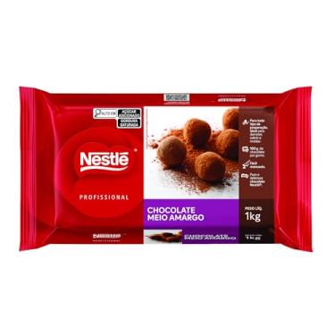Imagem de Cobertura NESTLÉ Chocolate Meio Amargo Professional 1kg