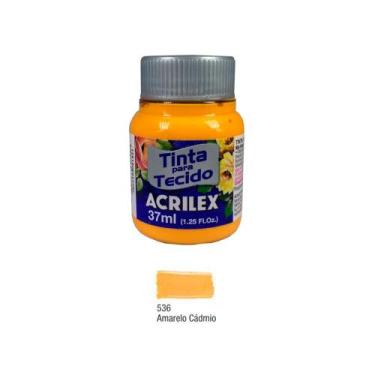 Imagem de Tinta para Tecido Fosca 37ml Acrilex - Amarelo Cadmio