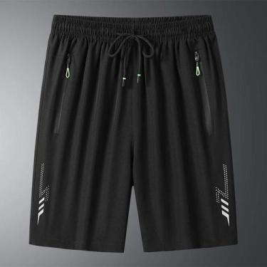 Imagem de Shorts Masculino Plus Size - Secagem Rápida e Respirável para Corrida,