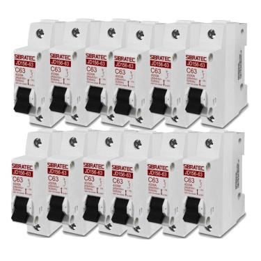 Imagem de Kit 12 Disjuntores Monopolar Sibratec