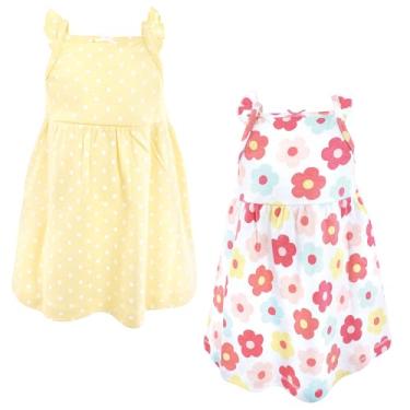 Imagem de Hudson Baby Vestidos de algodão para bebês e meninas, Flor alegre, 6-9 Meses