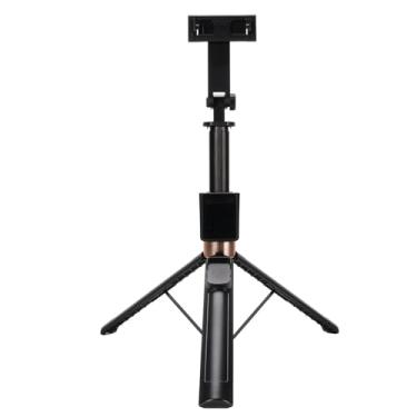 Imagem de Bastão de selfie portátil, suporte de tripé extensível para telefone com rotação de 360° e função de projeção de tela, suporte para celular tudo em 1 com controle remoto