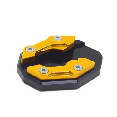 Imagem de Acc-Creativity Suporte de pé de motocicleta com ampliador lateral para placa de extensão compatível com YAMAHA NMAX NMAX155 2020-2021 (dourado)