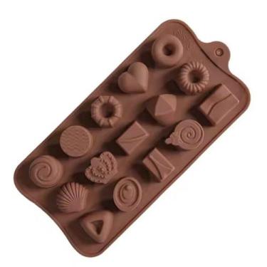 Imagem de Forma Molde Silicone Bombom Chocolate Doces Fondant 21.5cm - LUYKE