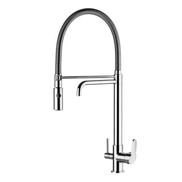 Imagem de Misturador Monocomando Para Cozinha De Mesa Com Ducha E água Filtrada - Lorenzetti
