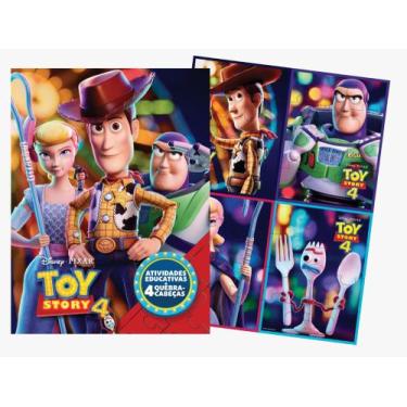 Imagem de Livro toy story 4 para colorir com atividades educativas 48 pgs e 4 qu